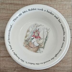 Wedgewood Beatrix Potter bowl and plate set